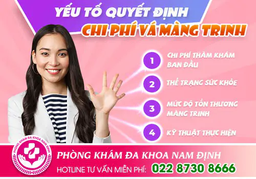 Chi phí vá màng trinh giá rẻ tại Nam Định?
